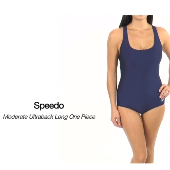SPEEDO Moderate Ultraback Racerback Athletic 1pc Swimsuit NWT - Picture 3 of 11